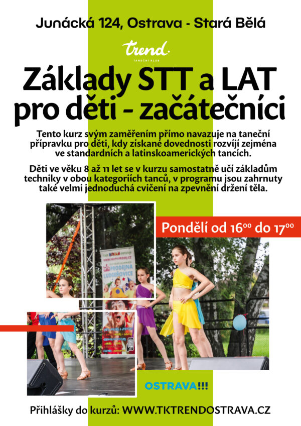 Základy STT a LAT tanců pro děti - začátečníci (2025/26)