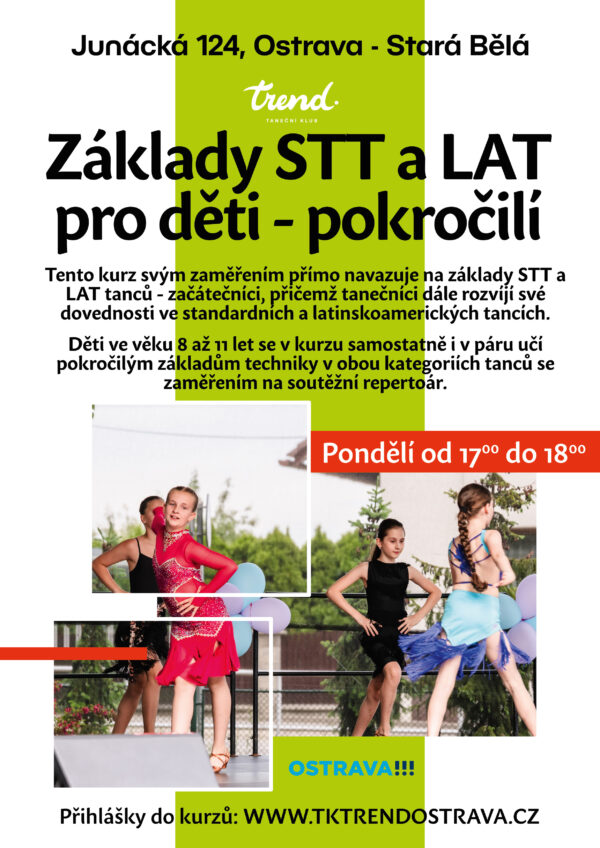Základy STT a LAT tanců pro děti - pokročilí (2025/26)
